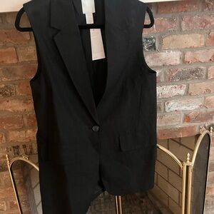 H&M Black Blazer Vest